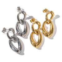 Stainless Steel Drop Earring, 304 Stainless Steel, Vacuum Ion Plating, fashion jewelry & for woman [