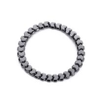 Bracelet hématite non magnétique, fait à la main, bijoux de mode & pour femme Environ 7.09 pouce, Vendu par PC[