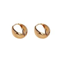 Brass Drop Earring, Copper Alloy, real gold plated, fashion jewelry & for woman 