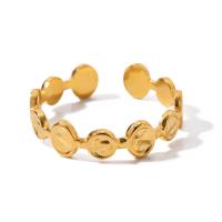 ステンレス指輪, 304ステンレススチール, メッキ, ファッションジュエリー, 金色, 5mm, 内径:約 17.7mm, 売り手 パソコン[