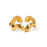 ステンレス指輪, 304ステンレススチール, メッキ, ファッションジュエリー, 金色, 6.2mm, 内径:約 18.3mm, 売り手 パソコン[