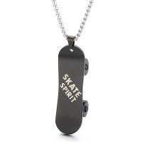 Stainless Steel Jewelry Necklace, 304 Stainless Steel, Skateboard, Vacuum Ion Plating, fashion jewelry & Unisex cm [