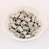 Perles intercalaires en alliage de zinc, pilier, Plaqué de couleur d'argent, Vintage & DIY Environ Vendu par sac