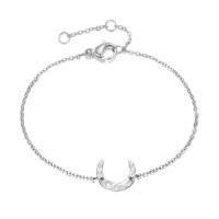 Stainless Steel Chain Bracelets, 316L Stainless Steel, with 3cm extender chain, Moon, Vacuum Ion Plating, fashion jewelry & for woman Approx 15 cm [
