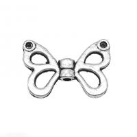 Zinc Alloy Animal Beads, Butterfly, antique silver color plated, vintage & DIY & hollow Approx [