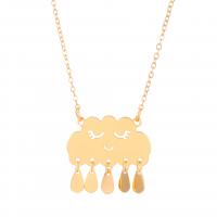 Zinc Alloy Necklace, with 1.96inch extender chain, Cloud, plated, fashion jewelry & for woman Approx 18.5 Inch [