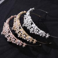 Bridal Tiaras, Zinc Alloy, with Crystal, handmade, fashion jewelry & for woman & with rhinestone Inner Approx 155mm [