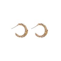Brass Stud Earring, Copper Alloy, plated, fashion jewelry & for woman [
