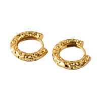 Brass Huggie Hoop Earring, plated, fashion jewelry & for woman [