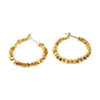 Brass Hoop Earring, plated, fashion jewelry & for woman 30mm [
