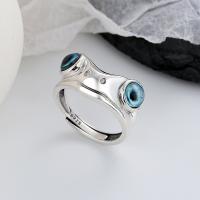 Sterling Silver Finger Ring, 925 Sterling Silver, Frog, Antique finish, fashion jewelry & Unisex, 12mm 