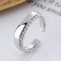 Sterling Silver Finger Ring, 925 Sterling Silver, fashion jewelry & for woman, 4mm 
