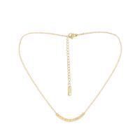 Stainless Steel Jewelry Necklace, 304 Stainless Steel, with 2.36inch extender chain, plated, fashion jewelry & for woman, golden Approx 14.17 Inch [