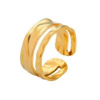 Stainless Steel Finger Ring, 304 Stainless Steel, plated, fashion jewelry & for woman, golden [