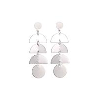 Zinc Alloy Drop Earring, plated, fashion jewelry & for woman 62mm [