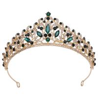 Bridal Tiaras, Zinc Alloy, with Crystal, fashion jewelry & for woman & with rhinestone Inner Approx 140mm [