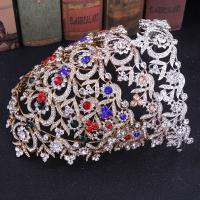 Bridal Tiaras, Zinc Alloy, with Crystal, fashion jewelry & for woman & with rhinestone Inner Approx 140mm [