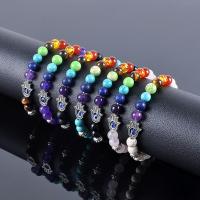 Gemstone Bracelets, with Zinc Alloy, handmade, fashion jewelry & Unisex Approx 7.09 Inch 