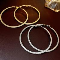 Rhinestone Brass Drop Earring, fashion jewelry & for woman & with rhinestone [