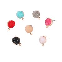 Resin Zinc Alloy Pendants, with Resin, gold color plated, fashion jewelry & for woman 
