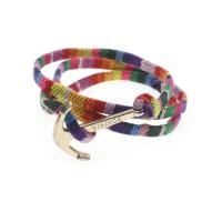 Bracelets cordon en nylon, corde en nylon, avec alliage de zinc, tricoter, bijoux de mode & pour femme, plus de couleurs à choisir cm, Vendu par PC