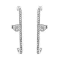 Cubic Zirconia Micro Pave Brass Earring, plated, fashion jewelry & micro pave cubic zirconia & for woman [