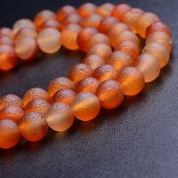 Perles Agates rouges naturelles, agate rouge, Rond, poli, DIY & normes différentes pour le choix, rouge Environ 36.5-40 cm, Vendu par brin[