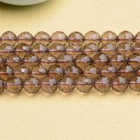Natürliche Rauchquarz Perlen, DIY & verschiedene Größen vorhanden, Bräune, Länge:ca. 36.5-40 cm, verkauft von Strang