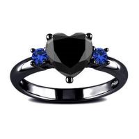 Zinc Alloy Finger Ring, Heart, fashion jewelry & Unisex & micro pave cubic zirconia [