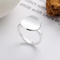 Sterling Silver Finger Ring, 925 Sterling Silver, bright silver color plated, fashion jewelry & for woman, 15mm 