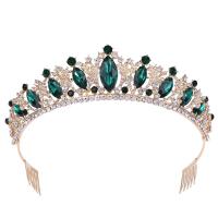 Bridal Tiaras, Zinc Alloy, with Crystal, fashion jewelry & for woman & with rhinestone Inner Approx 155mm [