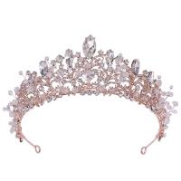 Bridal Tiaras, Zinc Alloy, with Crystal, handmade, fashion jewelry & for woman & with rhinestone Inner Approx 160mm [