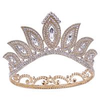 Bridal Tiaras, Zinc Alloy, with Crystal, fashion jewelry & for woman & with rhinestone Inner Approx 145mm [