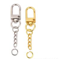 Zinc Alloy Key Clasp Finding, plated, DIY 58mm [