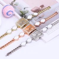 Bracelets de montre pour femmes, alliage de zinc, avec verre, mouvement chinoise & avec strass, plus de couleurs à choisir Vendu par PC
