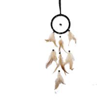 Fashion Dream Catcher, Feather, with Polyamide & Wood & Plastic, for home and office & fashion jewelry 40-45cm 