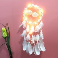 Fashion Dream Catcher, Feather, with Cotton Thread & Plastic, for home and office & fashion jewelry 600mm 