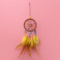 Fashion Dream Catcher, Feather, with Polyamide & Plastic & Iron, for home and office & fashion jewelry 300mm 