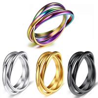 Титан Сталь палец кольцо, титан, ювелирные изделия моды & Мужская & разный размер для выбора, Много цветов для выбора, продается PC[
