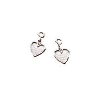 Sterling Silver Heart Pendants, 925 Sterling Silver, plated, DIY, silver color 