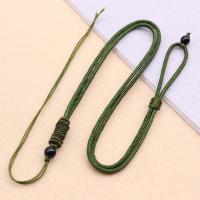 Collar de cuerda, Polipropileno Nylon, hecho a mano, unisexo, más colores para la opción, 2.4mm, longitud:aproximado 37 cm, Vendido por UD