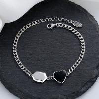 Sterling Silver Bracelets, 925 Sterling Silver, with 1.18inch extender chain, Antique finish, fashion jewelry & for woman Approx 6.69 Inch 