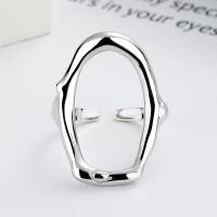 Sterling Silver Finger Ring, 925 Sterling Silver, plated, fashion jewelry & for woman & hollow 25mm [