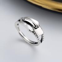 Стерлингового серебра кольцо, 925 пробы, маска, ювелирные изделия моды & Женский, 8.5mm, продается PC[