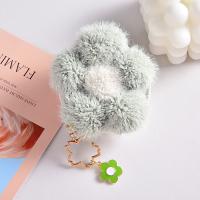 Fabric Key Chain, Plush, with Zinc Alloy, Flower, multifunctional & for woman 