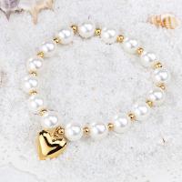 South Sea Shell Bracelets, Titanium Steel, with Shell Pearl, Vacuum Ion Plating, fashion jewelry & for woman Approx 18 cm 