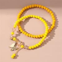 Fashion Jewelry Anklet, Glass, handmade, 2 pieces & for woman [
