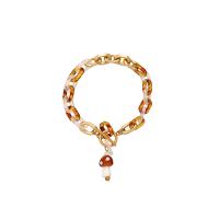 Resin Bracelets, with 1.18inch extender chain, mushroom, fashion jewelry & for woman Approx 7.87 Inch [