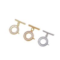 Brass Toggle Clasp, real gold plated, DIY [