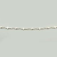 Stainless Steel Chain Jewelry, 304 Stainless Steel, Cross, Vacuum Ion Plating, DIY 